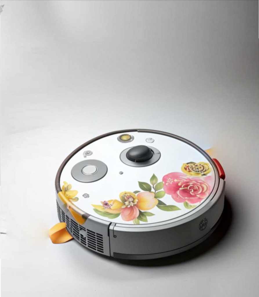 расписной робот-пылесос