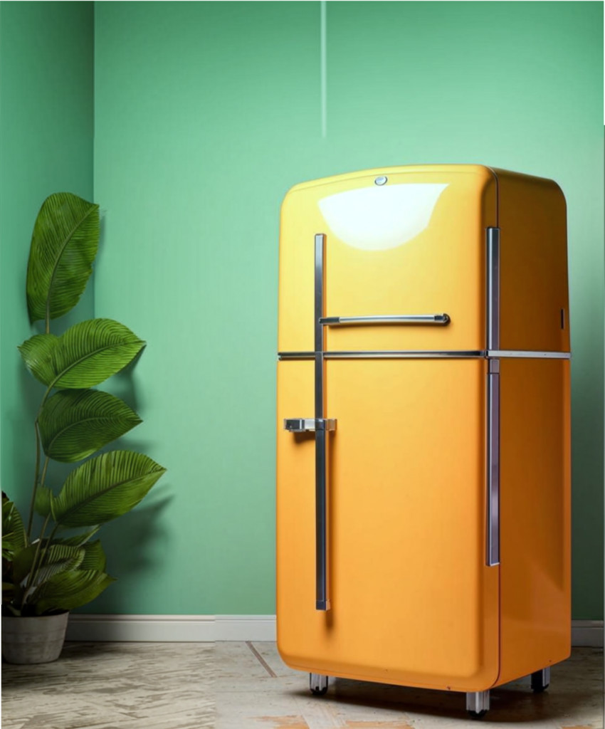 холодильник в стиле ретро